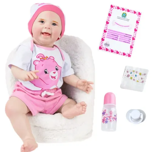 Boneca Reborn Bebê Realista siicone 49 cm