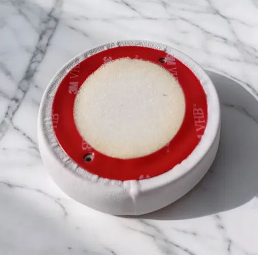 Par de protetor de fone de ouvido / Espumas / Almofadas Branco Largura = 68,5 mm Comprimen