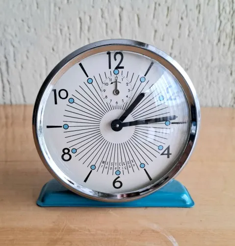 Relógio despertador Westclox anos 70 funcionando