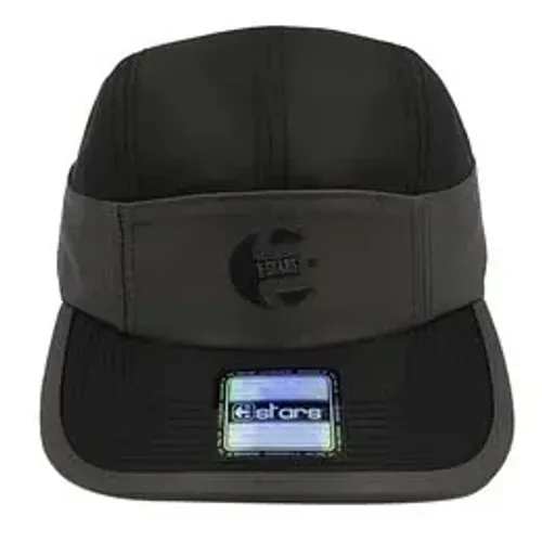Boné E-STARS Ciclista Preto e Chumbo Proteção UV 50+
