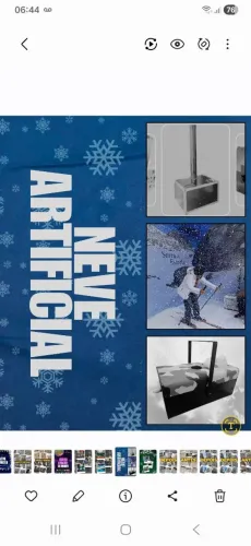 Maquina de Neve Seca ( isopor ) 