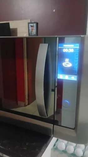 Microondas Electrolux Luxo inox 34 litros 