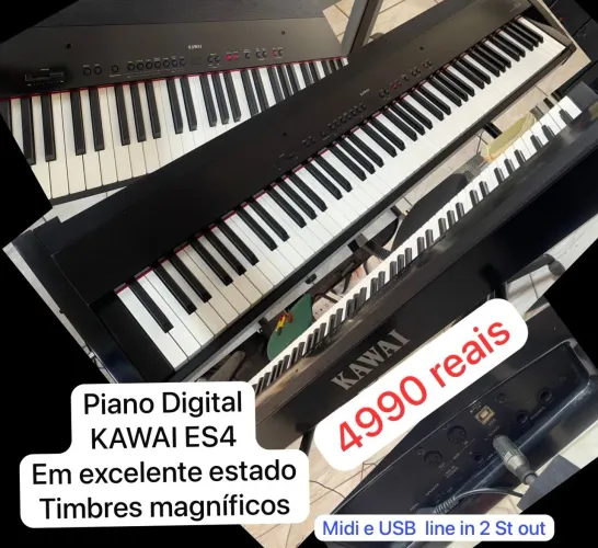 Kawai ES4 piano digital (teclas premium)