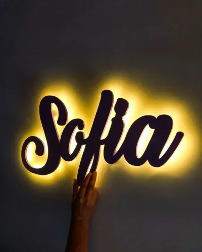 Luminoso Decorativo Sofia em MDF 18mm, Temos Vários Modelos e Nomes.
