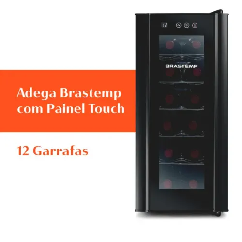 Adega Brastemp 12 Garrafas com painel touch - BZC12BE - 220V  pouco usada excelente estado