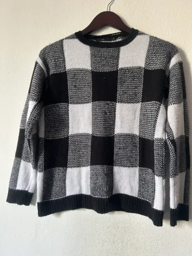 Blusa preto e branco Pool - tamanho P