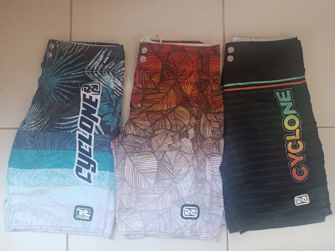 Kit 3 Bermudas Cyclone Original - Tamanho 38 