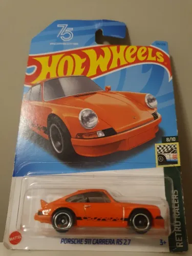 Hot wheels Porsche 911 Carrera RS 2.7 laranja escala 1 64 novo no blister