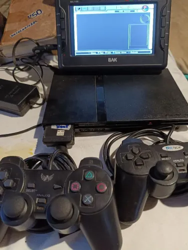 PlayStation 2+ 2 Controles+ Memória Card+jogos(Passo Cartão)