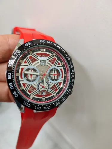 Relógio masculino pulseira de borracha 