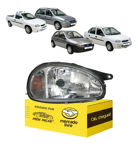 Farol Corsa Classic Wagon Pickup 1994 A 2010 Direito Direito/passageiro