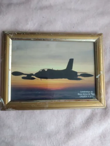 Quadro Aviador Tam :24x19 cm