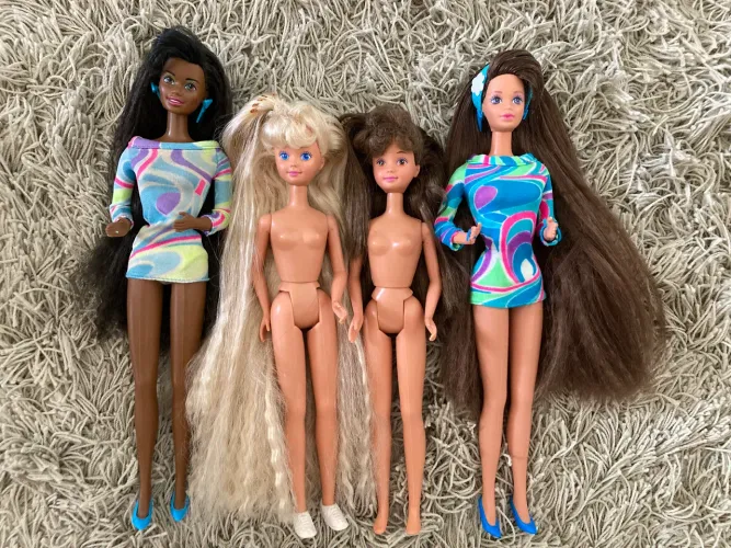 Coleção Barbie Totally Hair Rara para Restauro