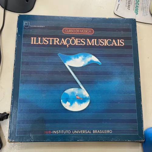 LP box curso de música ilustrações musicais 5 discos instituto Universal Brasileiro
