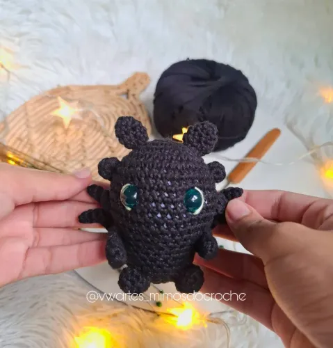 Amigurumi Banguela - Dragão 