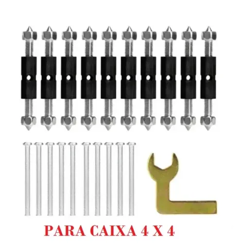 Kit 10 Unidades Reparo De Abas P/ Caixa De Luz 4x4 - COD 1202