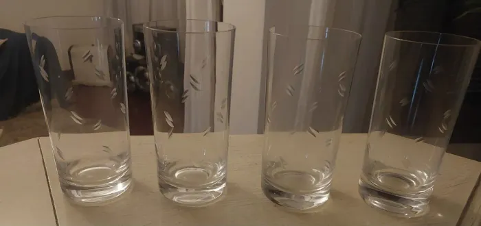 Conjunto de 4 Copos de cristal