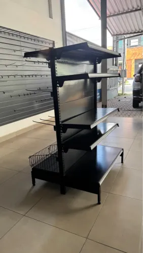 Gôndola de centro 1,40m - preta