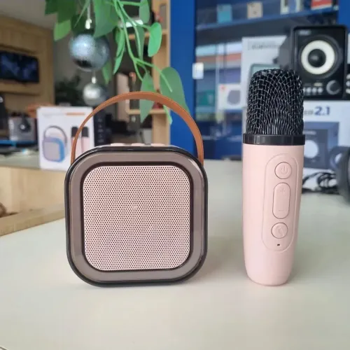 Caixa Bluetooth 30W - Faça Seu Show com 2 Microfones Sem Fio!