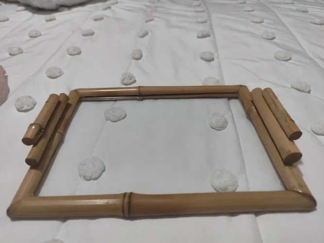 Bandeja de Bambu para Decoração