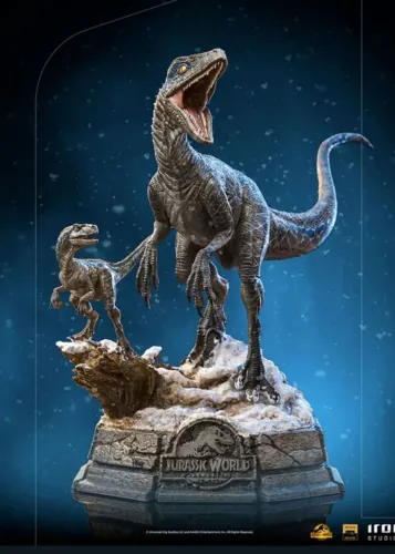 Blue e Beta Deluxe Iron Studios Jurassic Park