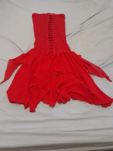 Vestido de Dança do Ventre vermelho Profissional