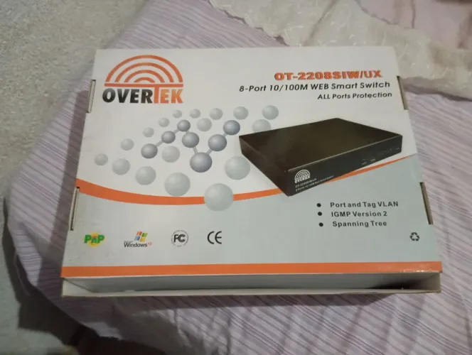 Switch 8 Portas Overtek OT-2208SIW/UX