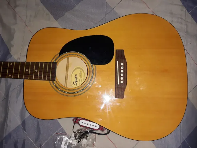 Violão squier fender aço novo