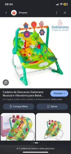 Cadeira de descanso infantil GALZERANO