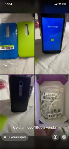 Celular Motorola G3 novo na caixa sem uso