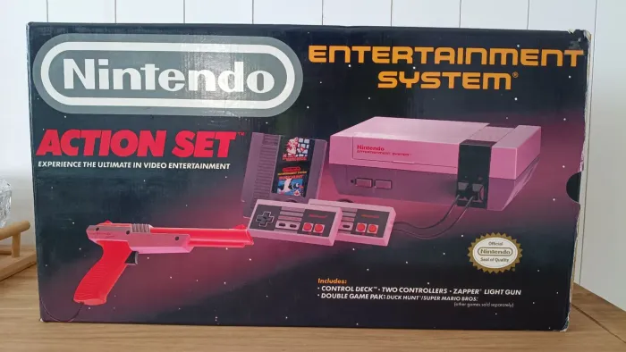 Nintendo NES Action set completo na caixa