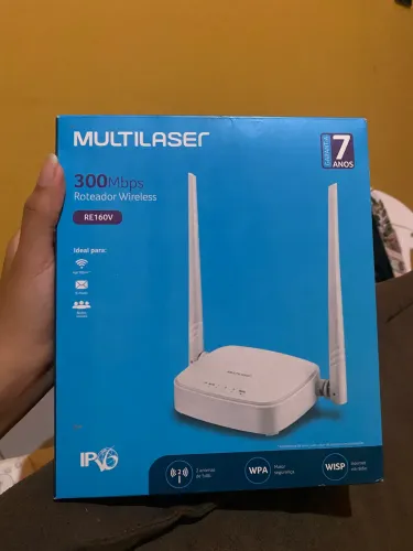 Roteador Multilaser Wi-Fi 300 Mbps 2 Antenas - Nunca Usado
