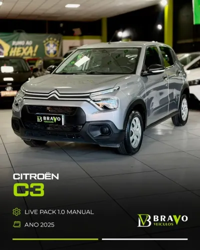 Citroen C3 Live Pack 1.0 Flex 6V 5P Mec. 2025