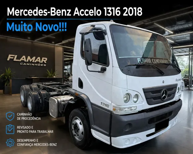 Accelo 1316 2018 no Chassi Muito Novo