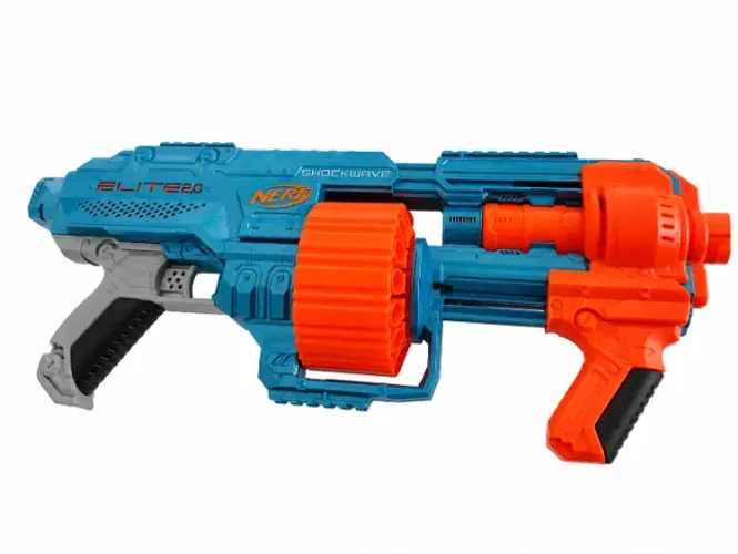 Lançador Nerf Elite 2.0 Shockwave RD-15 Hasbro - Seminovo (Sem Dardos)