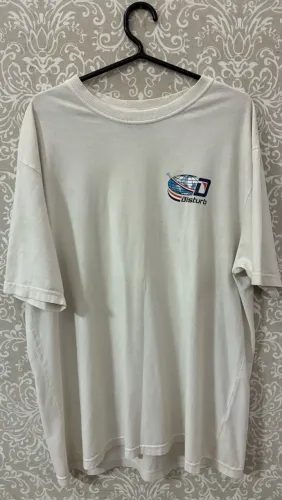 camisa disturb branca 2022 tamanho G