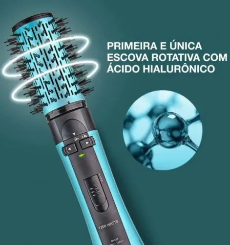 Escova Secadora Rotativa Conair Hyaluronic Polishop
