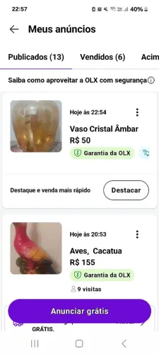 Vaso Decorativo em Cristal Âmbar