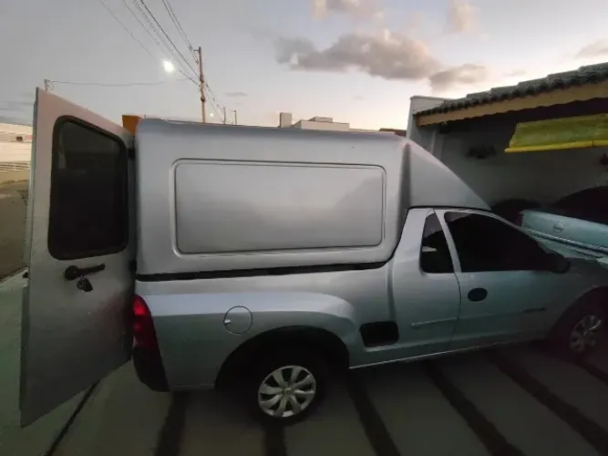 Capota Baú 2 Portas Em Fibra Gm Montana Anos 2005 A 2009 Prata 