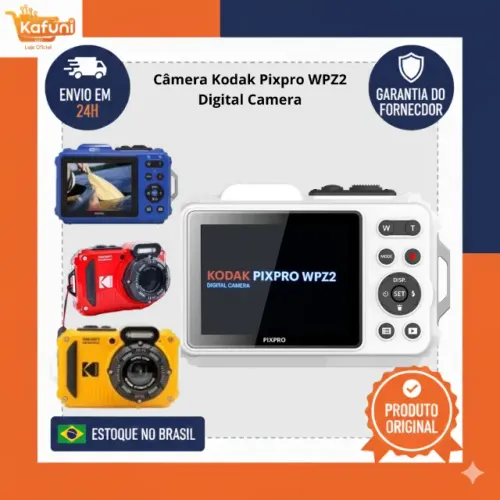 CAMERA DIGITAL KODAK PIXPRO WPZ2 (VERMELHA)
