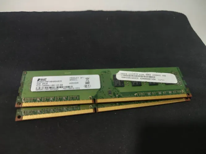 Memória RAM Smart 2x 4GB Ram DDR3 - Desktop - Usada