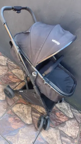 carrinho de bebê kiddo voxx com moisés + bebê conforto