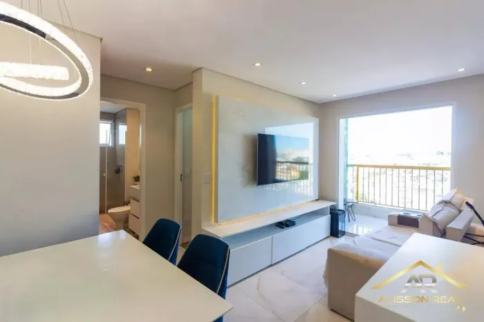 Apartamento com 56m², 2 dormitórios (1 suíte) e 1 vaga + depósito