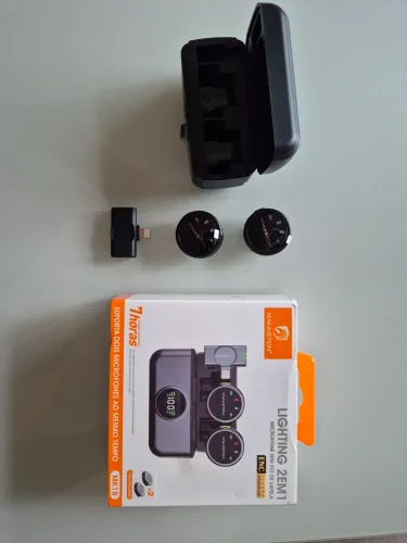 Microfone sem fio de lapela
