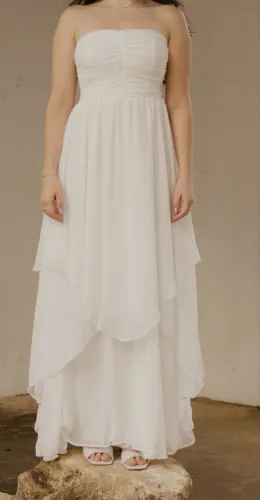 Vestido Off White para casamento/pre-wedding/eventos