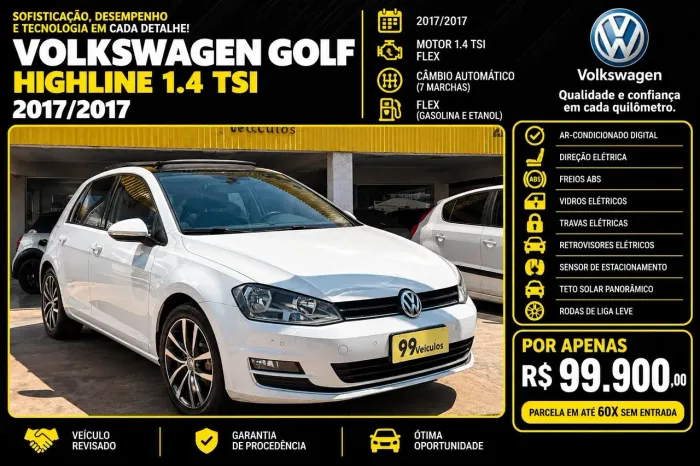Volkswagen Golf Highline 1.4 TSI Total Flex Aut. 2017