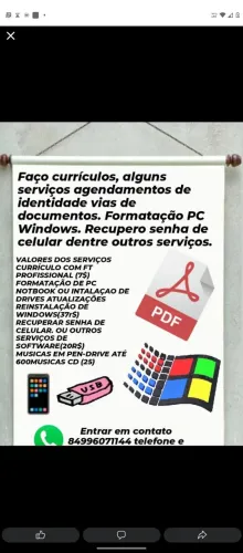 TRABALHO COM ALGUNS SERVICOS SO CHAMAR NO PV
