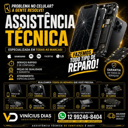 Assistência técnica para IPhones & Android