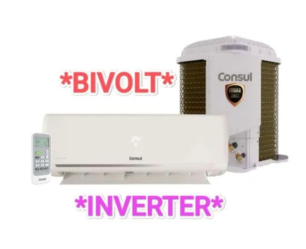 Ar Split Consul INVERTER 12000 BTUs - *BIVOLT* + Novo + Nota + Cartão 12x!!!