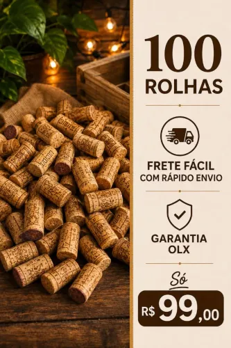 100 rolhas , incluindo sintética.